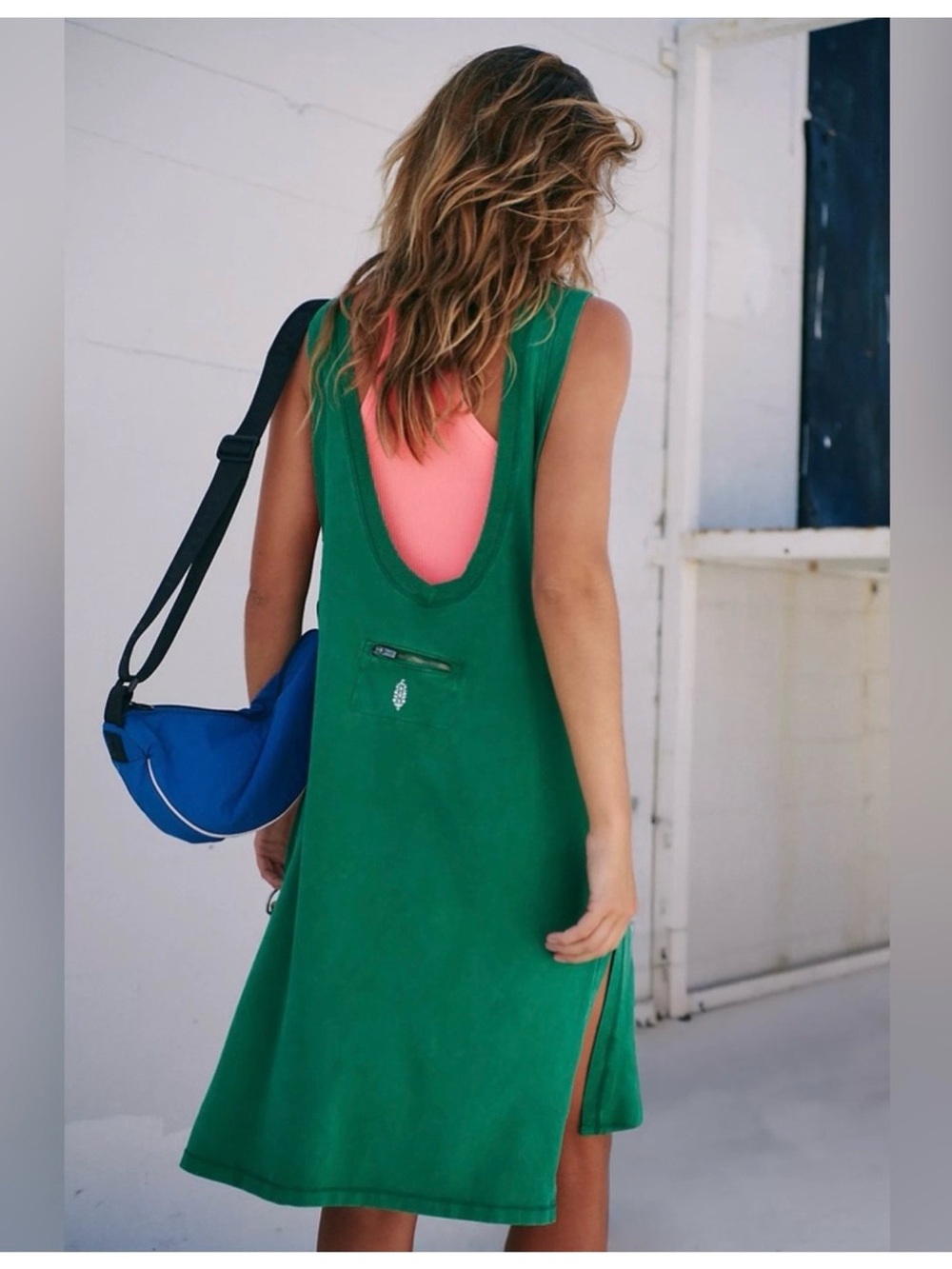 FP Movement by Free People Hot Shot Tunic Tank NWOT in Heritage Green - Picture 3 of 7